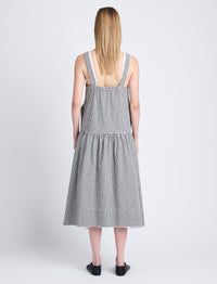 Robe Sasha en coton - Black & Ivory