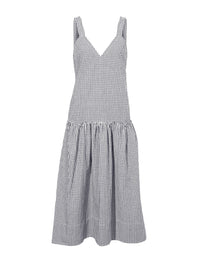 Robe Sasha en coton - Black & Ivory