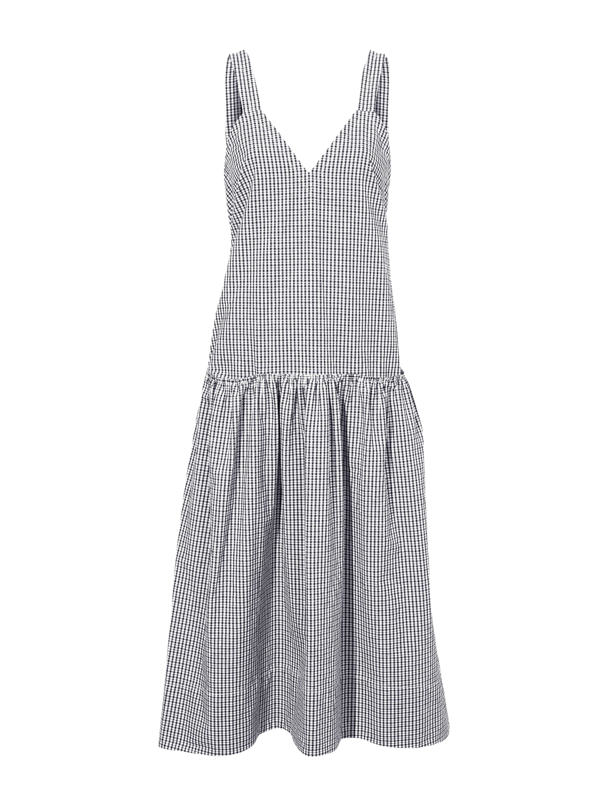 Robe Sasha en coton - Black & Ivory