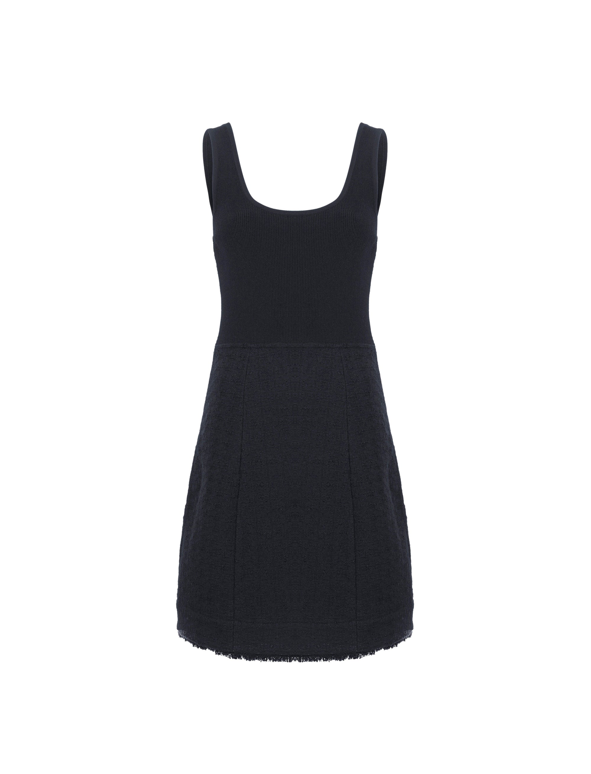 Robe Luna effet tweed - Black