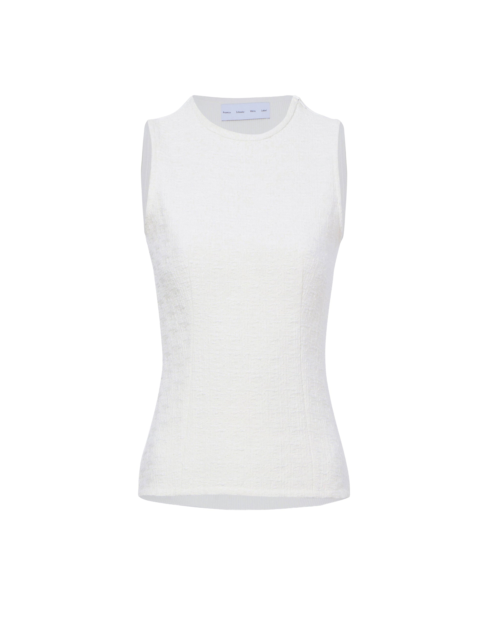 Débardeur Nuts texturé en tweed - Ivory
