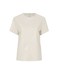 Chemise Tessa effet cuir - Cement