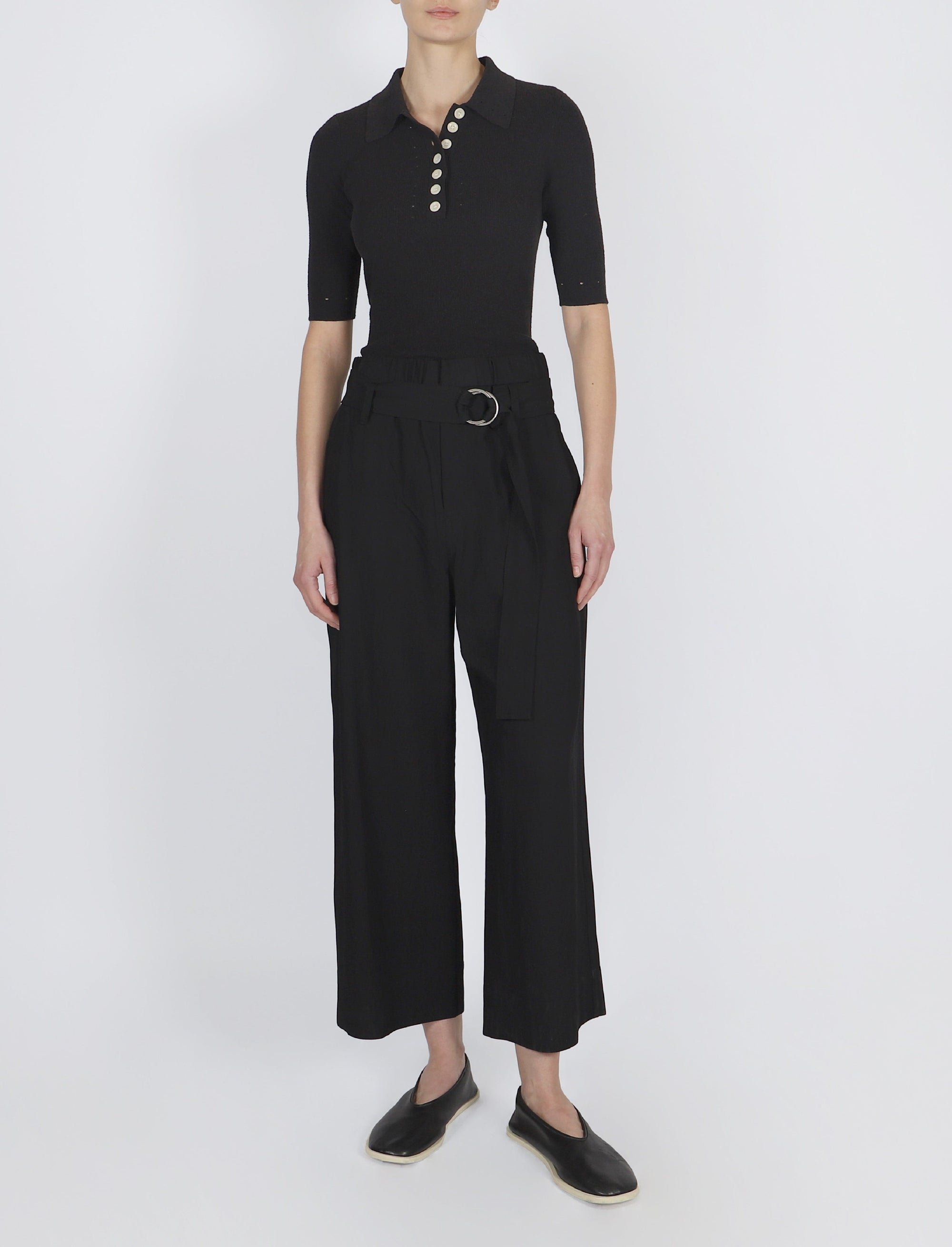 Pantalon Brooke ceinturé - Black