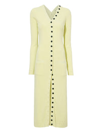 Cardigan long Cameron boutonné - Citrine