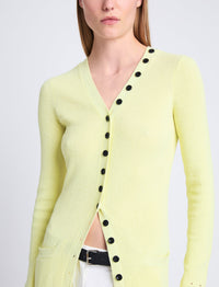 Cardigan long Cameron boutonné - Citrine