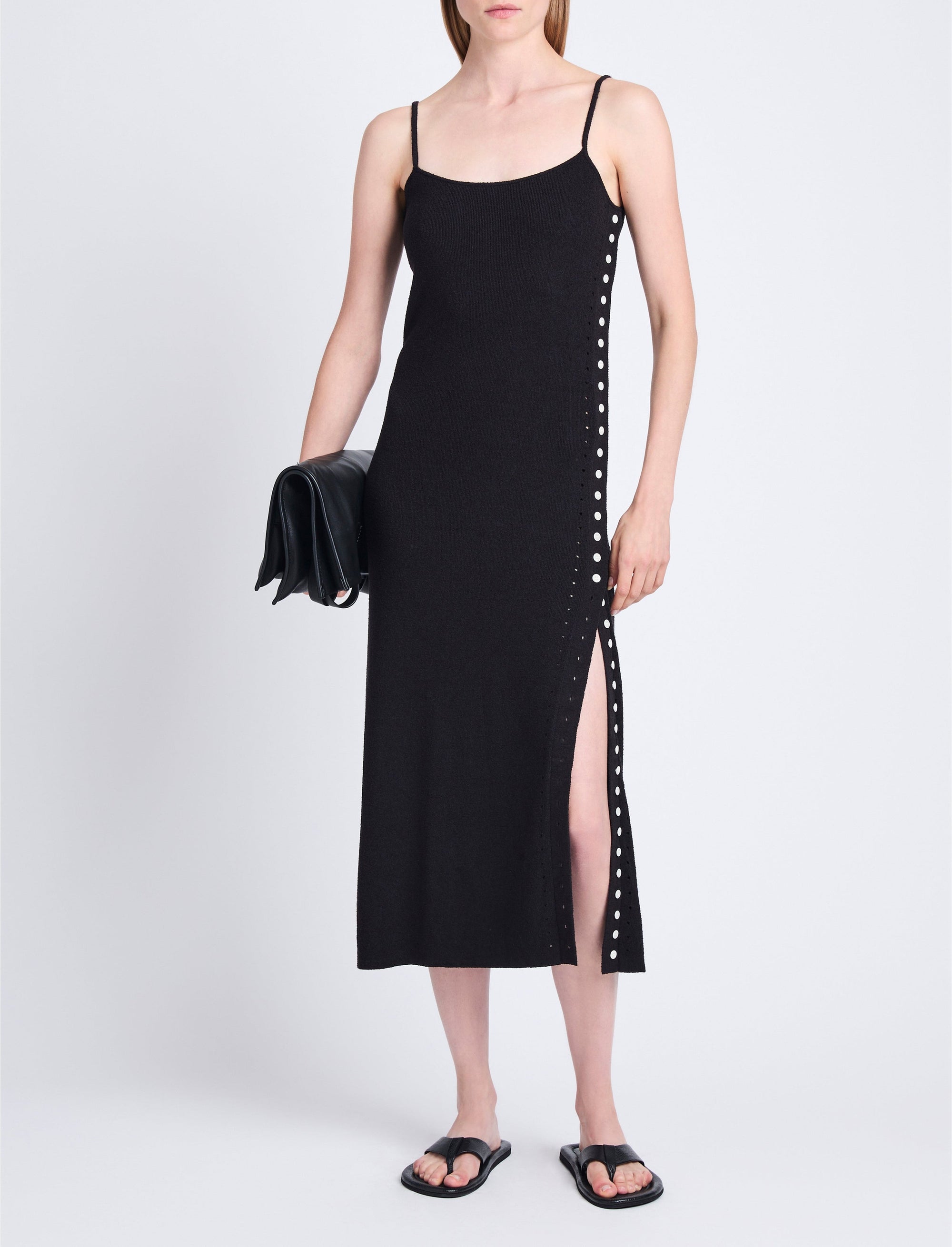 Robe midi Astrid fendue - Black