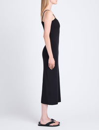 Robe midi Astrid fendue - Black