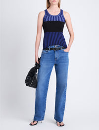 Débardeur Parker en soie - Navy Multicolor