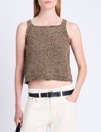 Débardeur Drew en maille - Camel & Black