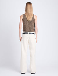 Débardeur Drew en maille - Camel & Black