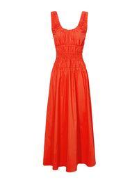 Robe Penny à fronces en popeline - Poppy