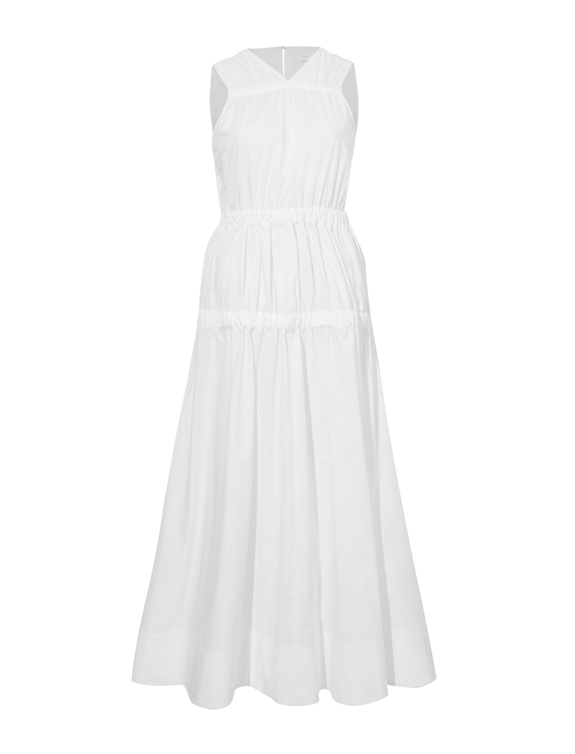 Libby Gathered Dress - Off White