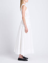 Libby Gathered Dress - Off White