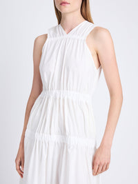 Libby Gathered Dress - Off White