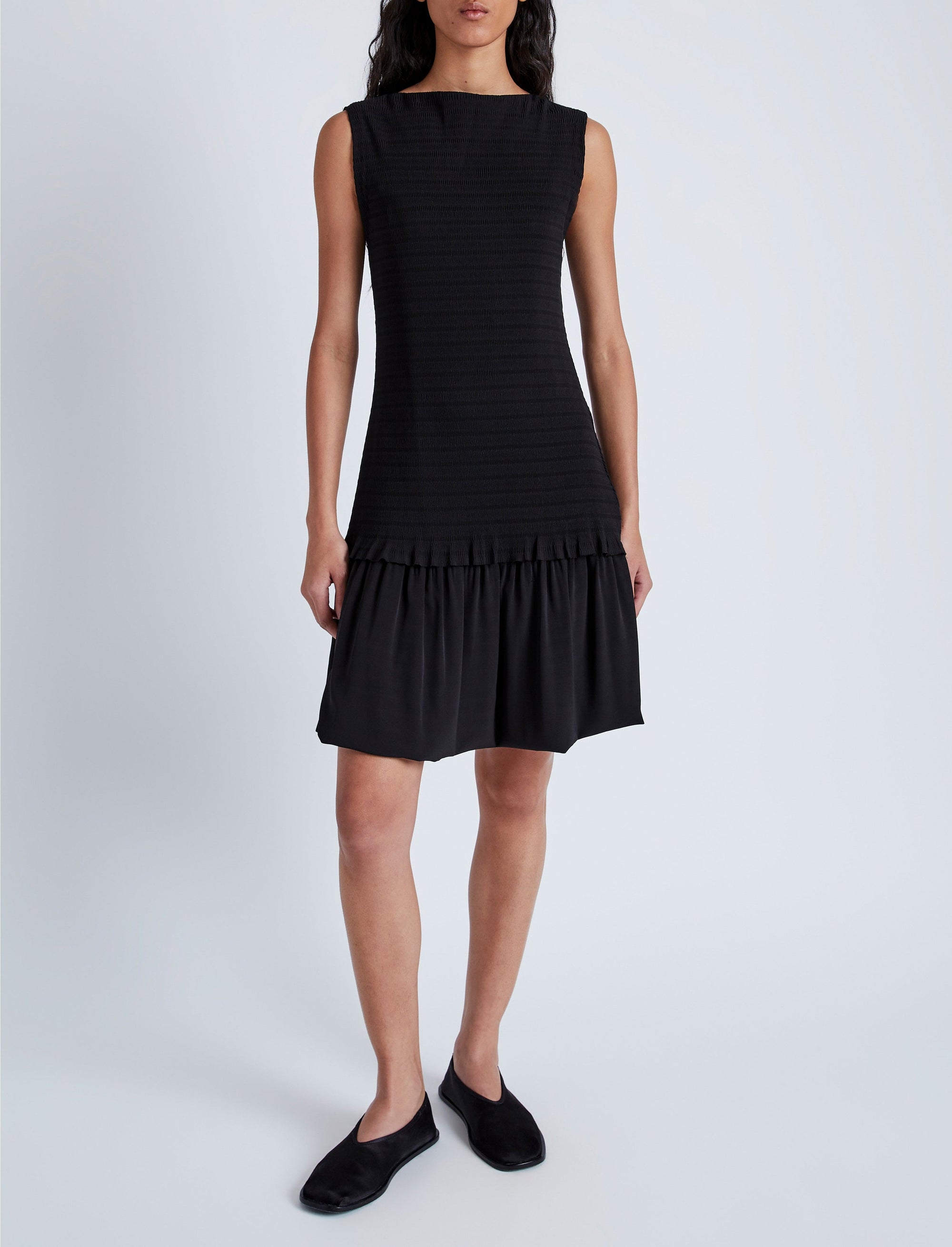 Martine flared short dress - Off White