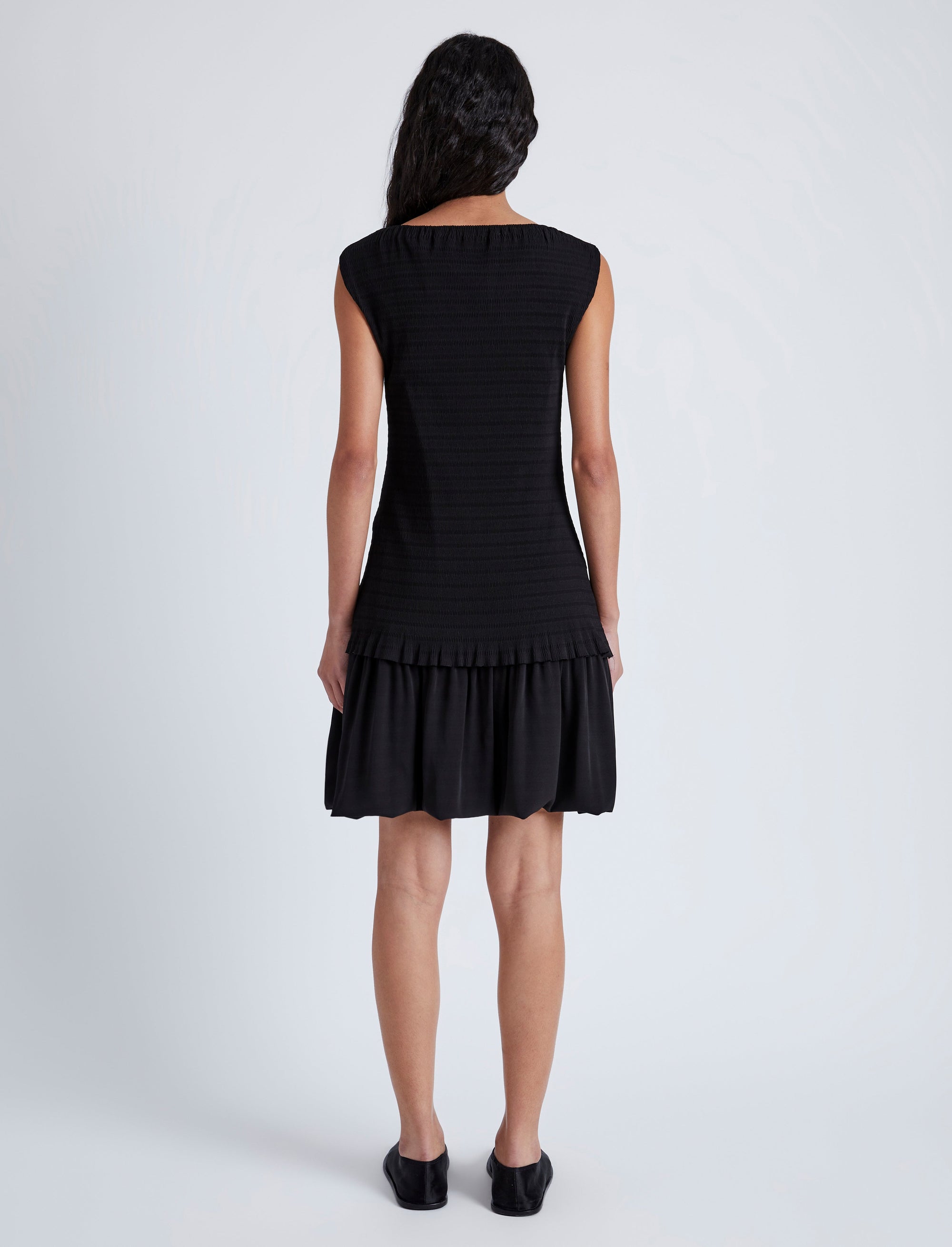 Martine flared short dress - Off White
