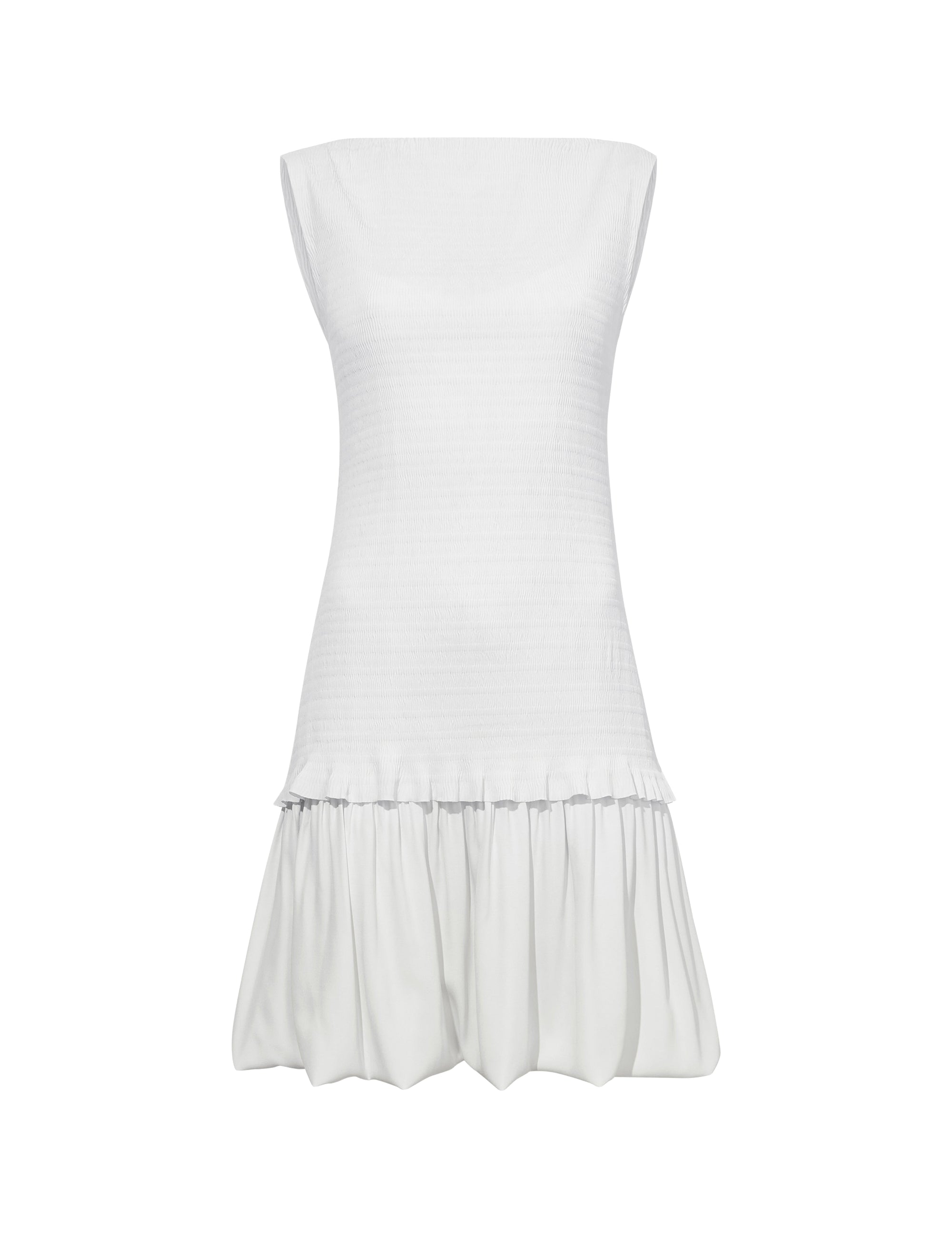 Martine flared short dress - Off White