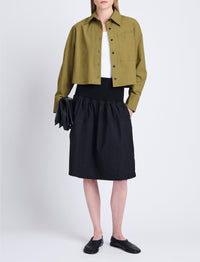 Jupe Armina en popeline - Black