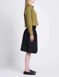 Jupe Armina en popeline - Black
