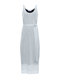 Robe en tricot transparent Simmons - Off White & Black