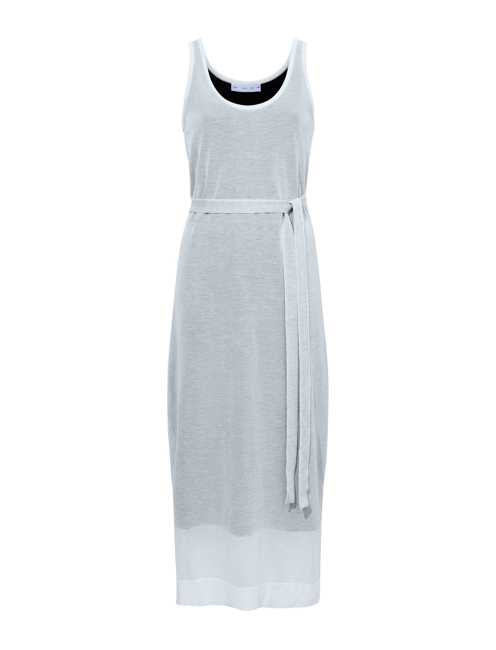 Robe en tricot transparent Simmons - Off White & Black