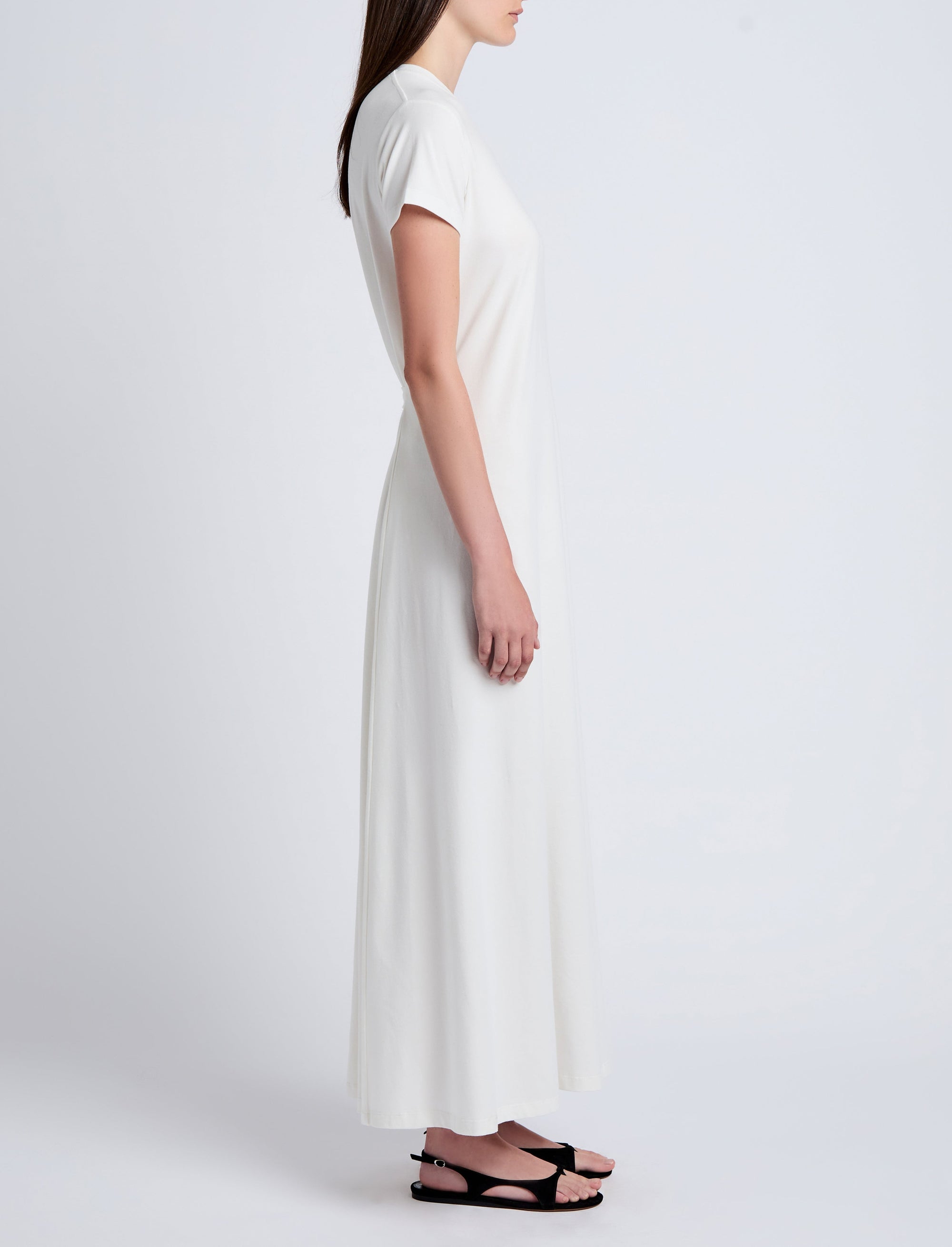Robe Noelle en jersey - Off White