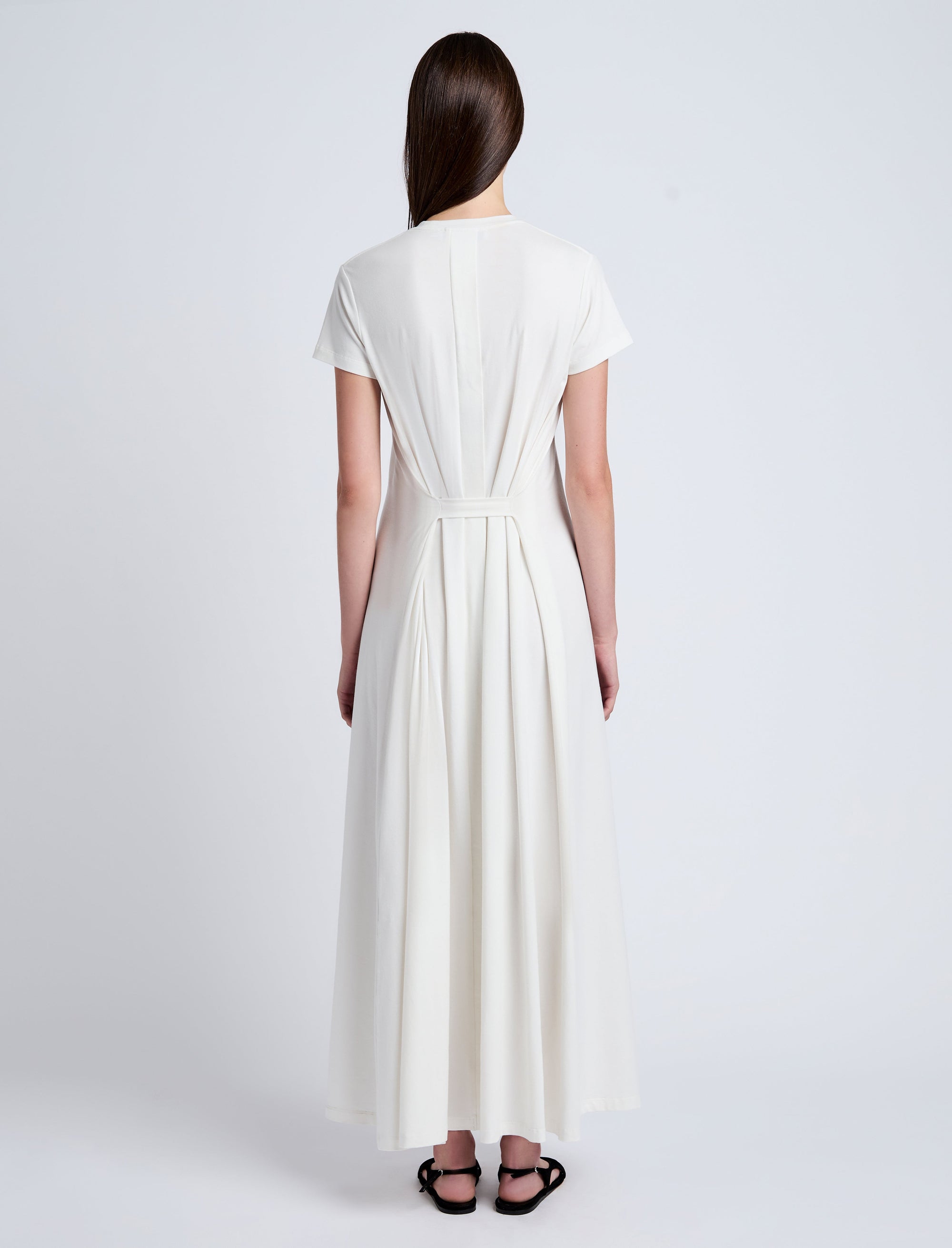 Robe Noelle en jersey - Off White