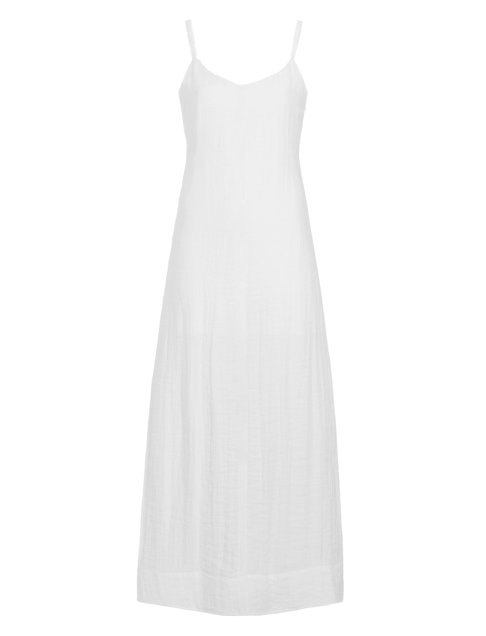 Robe Evelyn à bretteles fines - White
