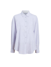 Chemise boutonnée en lin - Light Oxford Melange