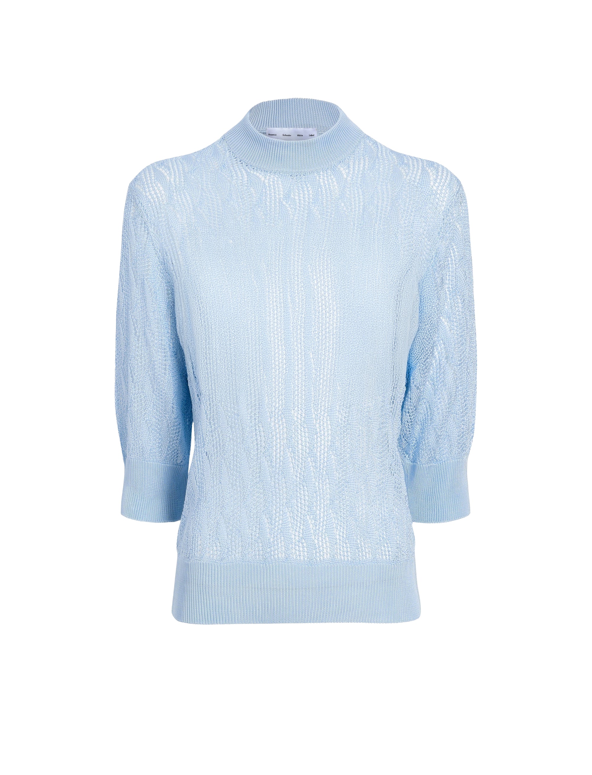 Pull Nicola à manches courtes tricoté - Light Oxford