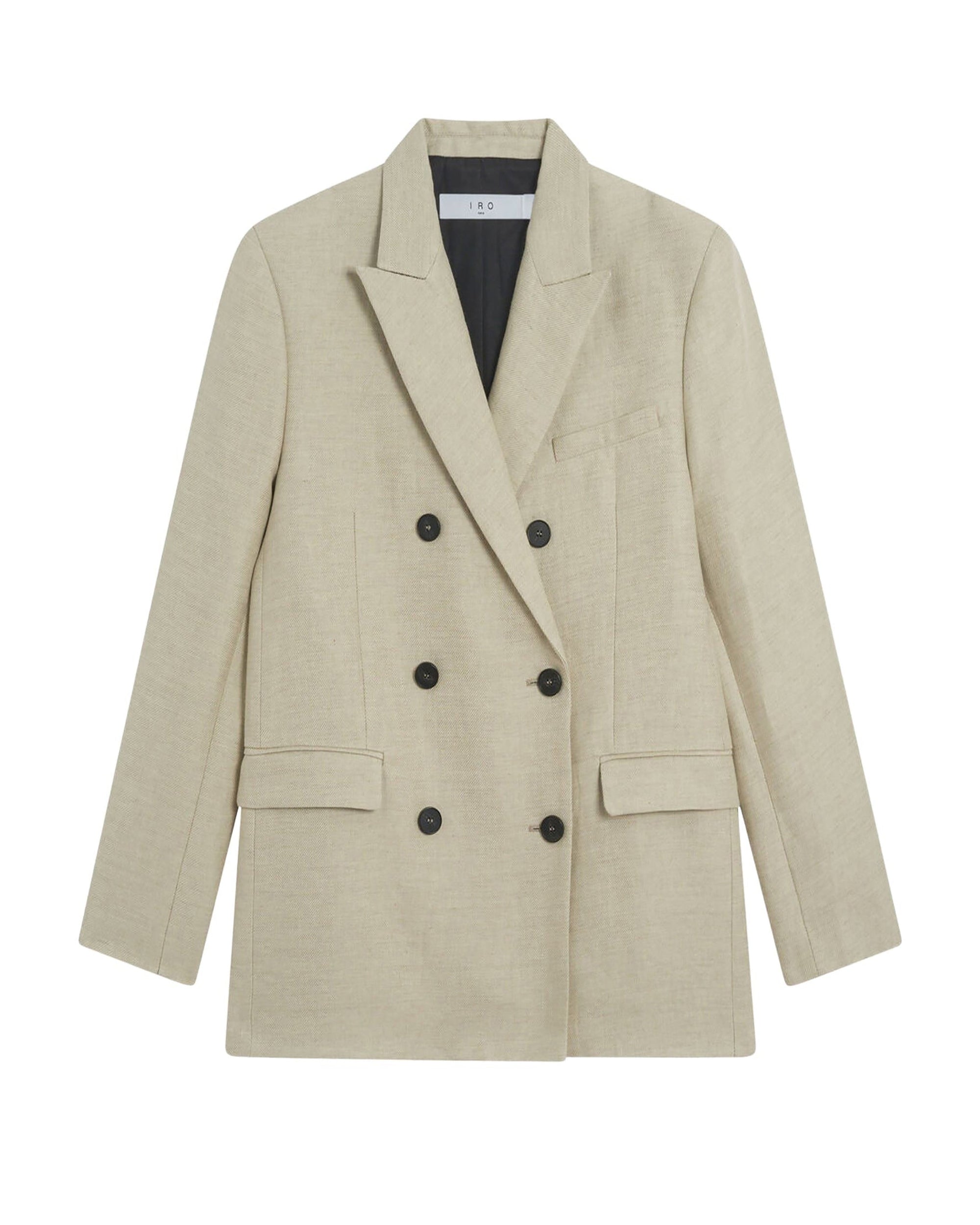 Clia blazer in linen blend - Natural