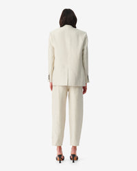 Clia blazer in linen blend - Natural