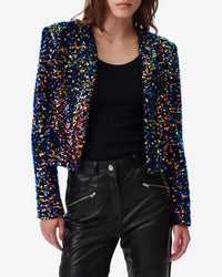 Daphne Jacket - Shiny Blue