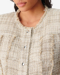 Dilea jacket in linen - Mixed Beige