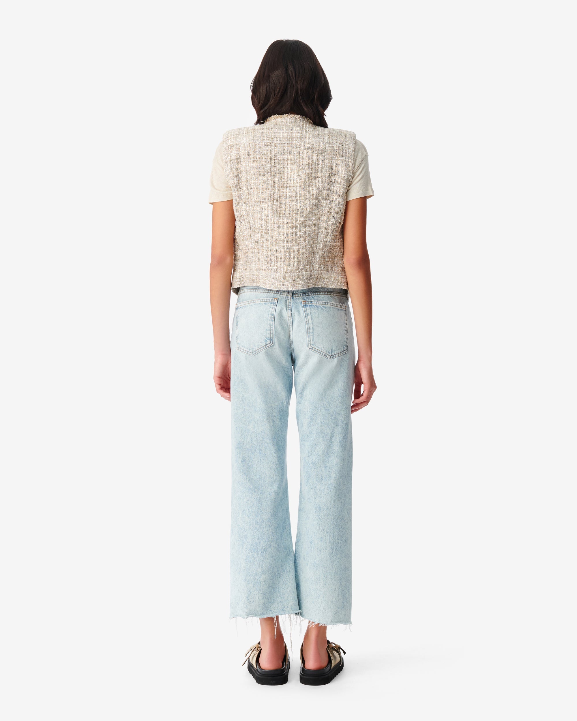 Dilea jacket in linen - Mixed Beige