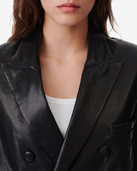 Doumi leather jacket - Black