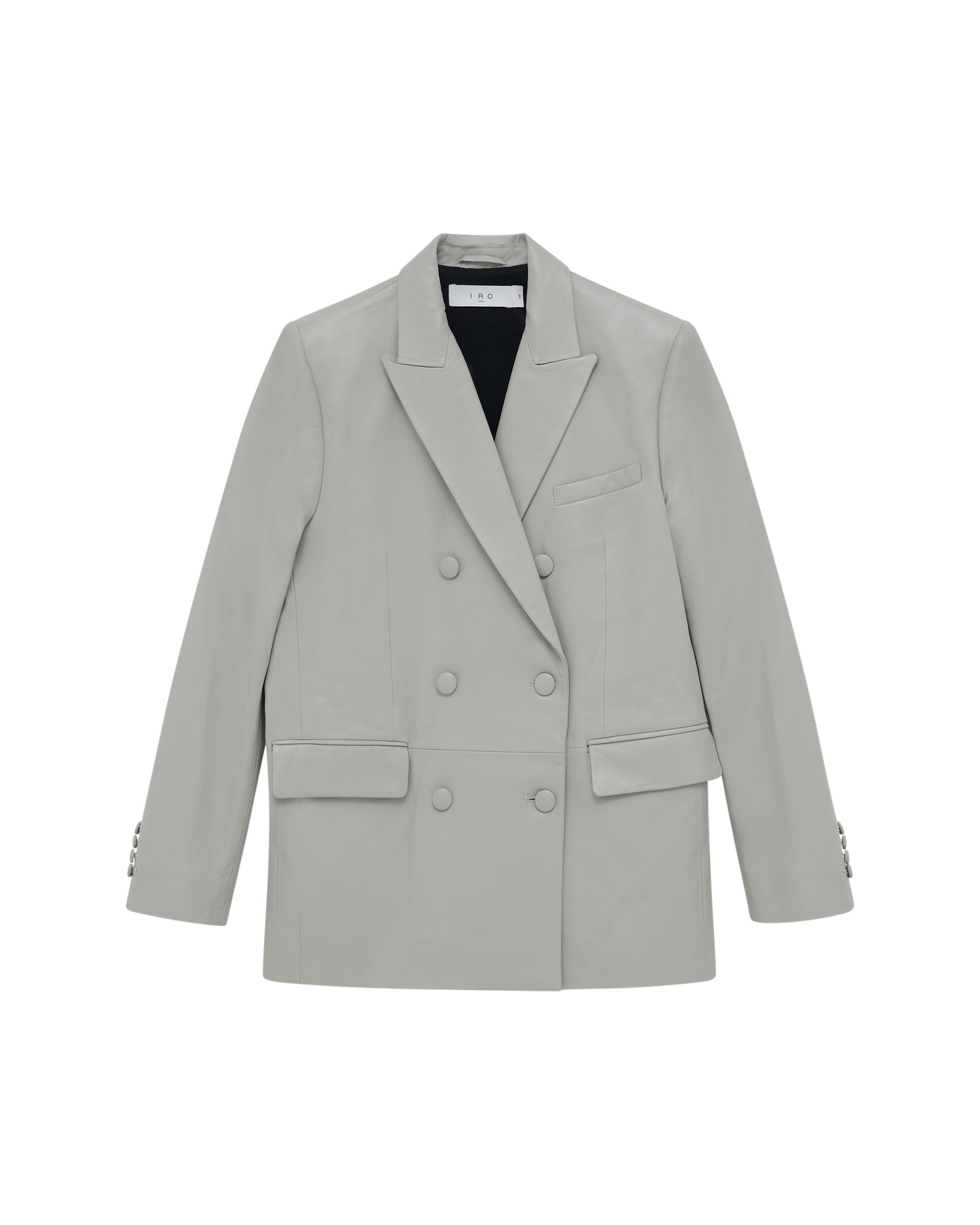 Doumi leather jacket - Smoke Grey