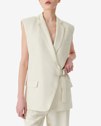 Dumela sleeveless blazer - Off White