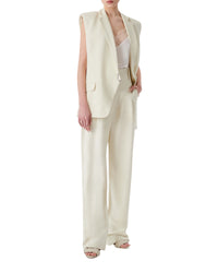 Dumela sleeveless blazer - Off White