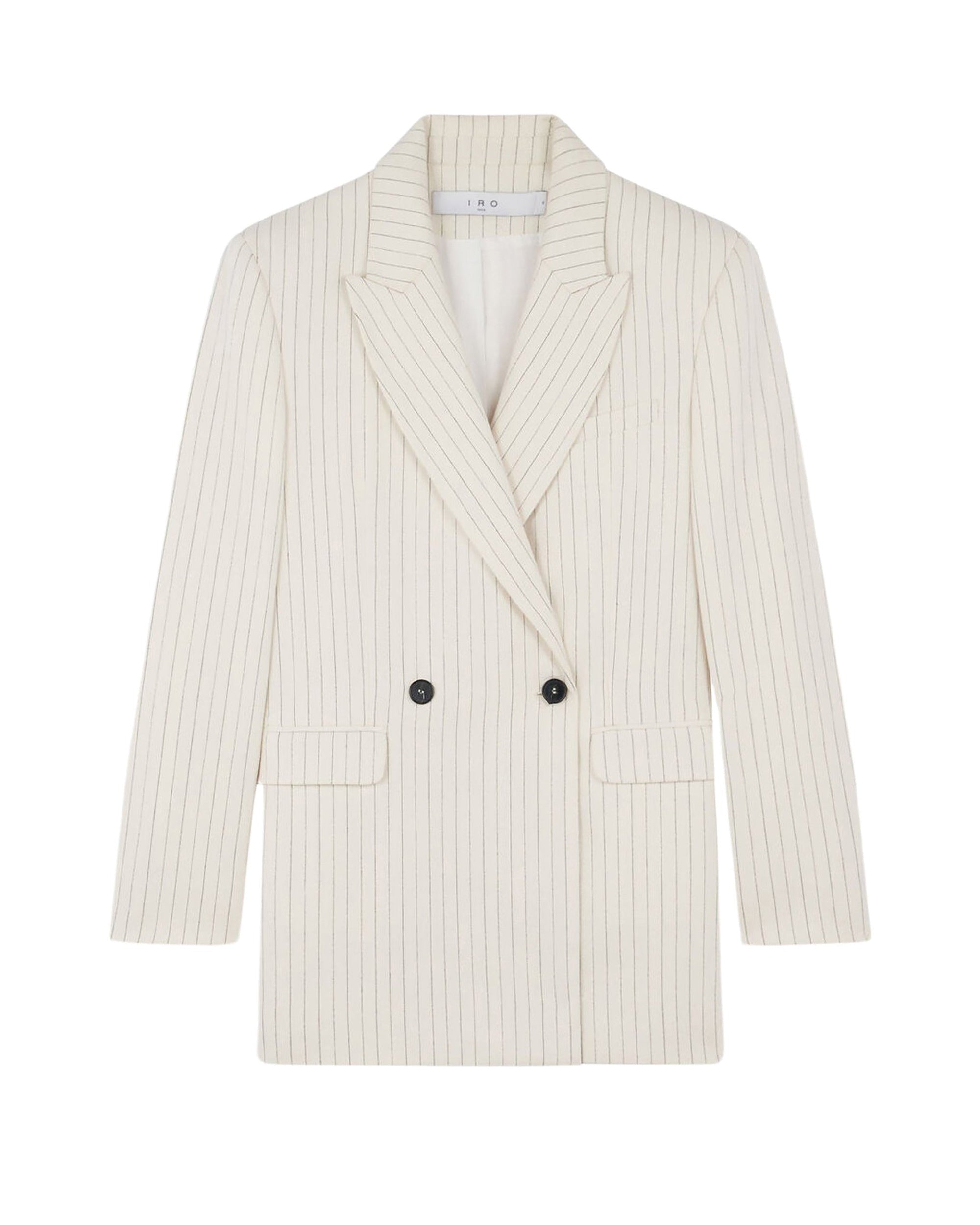 Edda striped blazer - Off White & Black