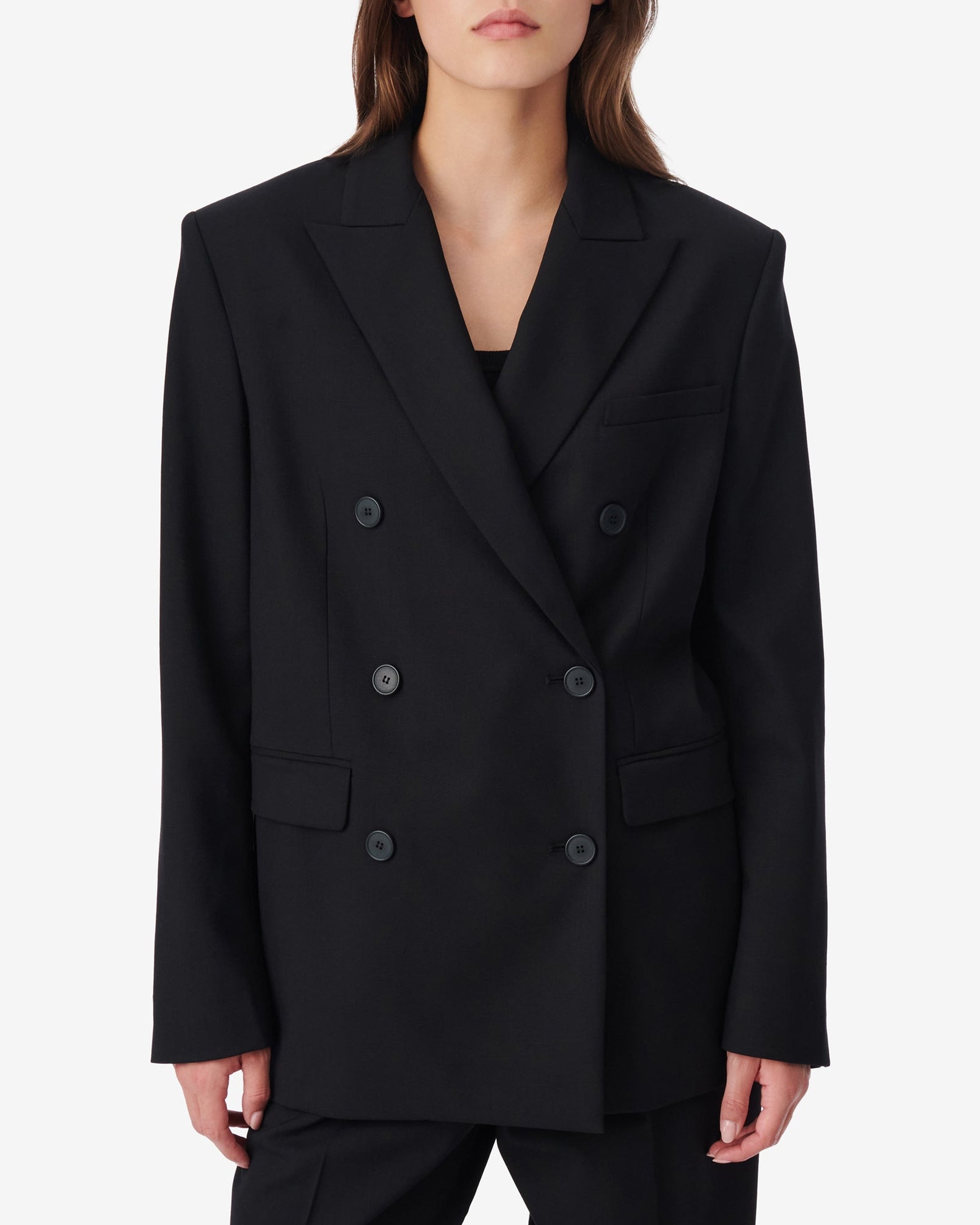 Ifily jacket in wool - Black