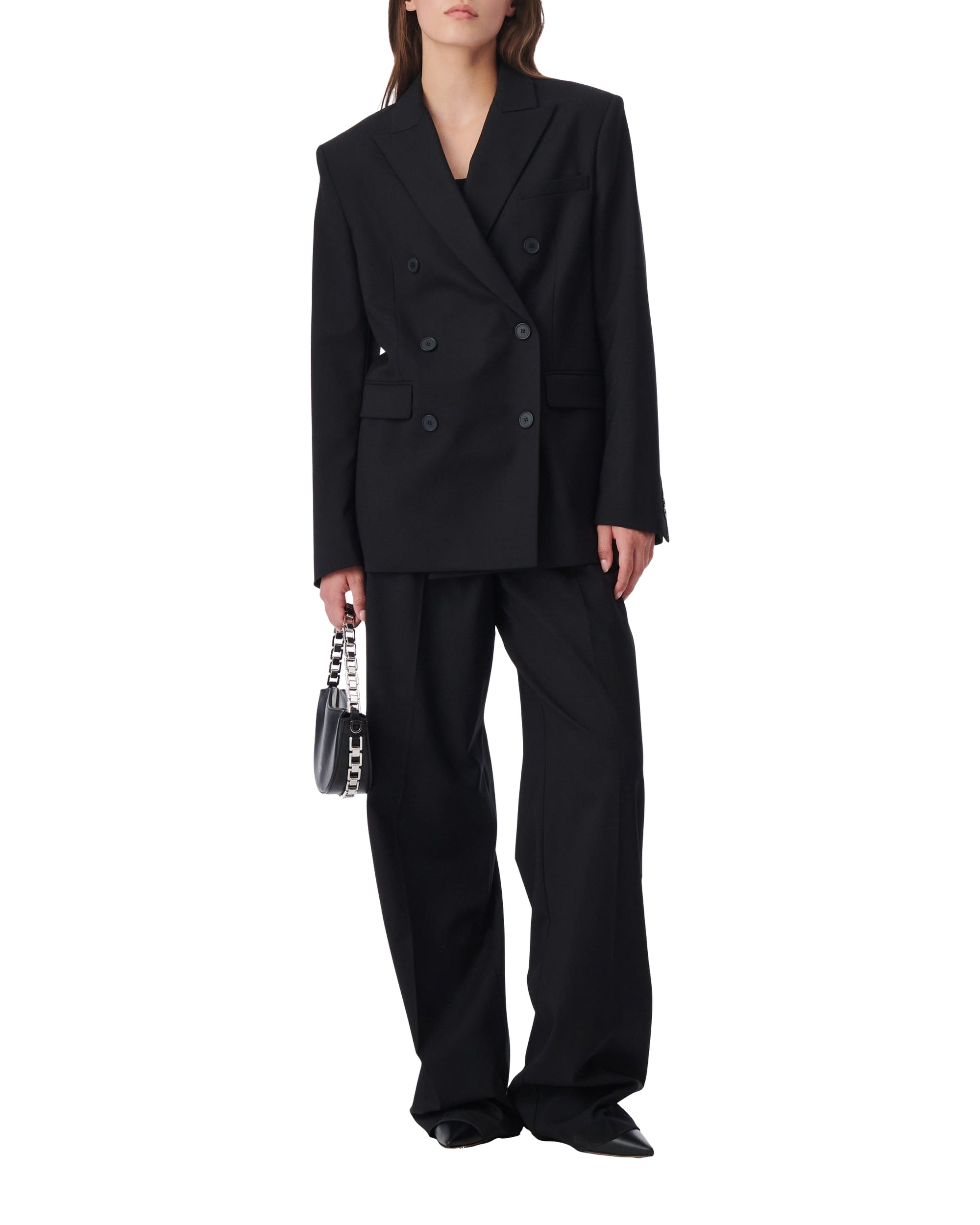 Ifily jacket in wool - Black