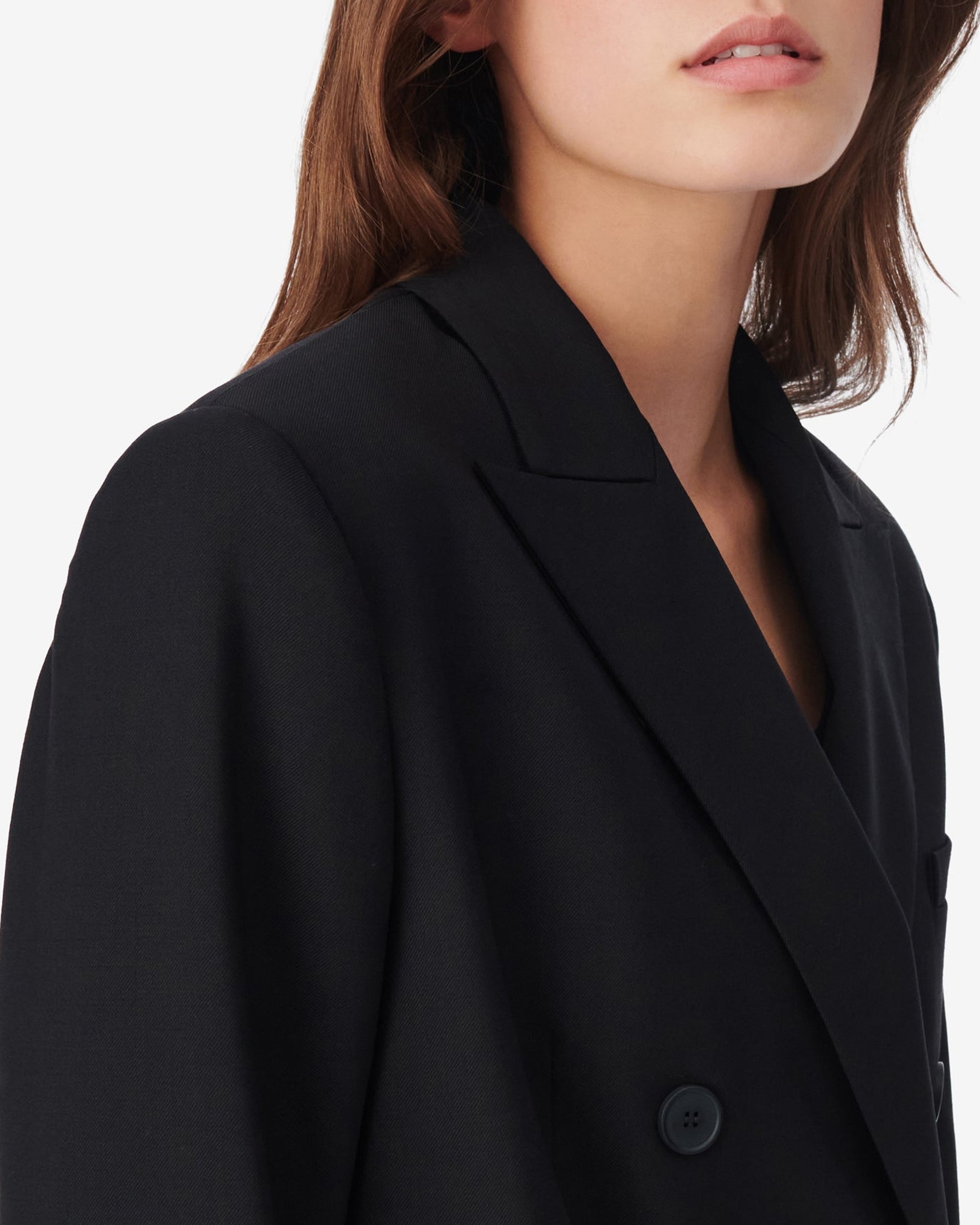 Ifily jacket in wool - Black