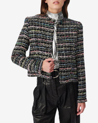 Wool blend Juane jacket - Black Multico