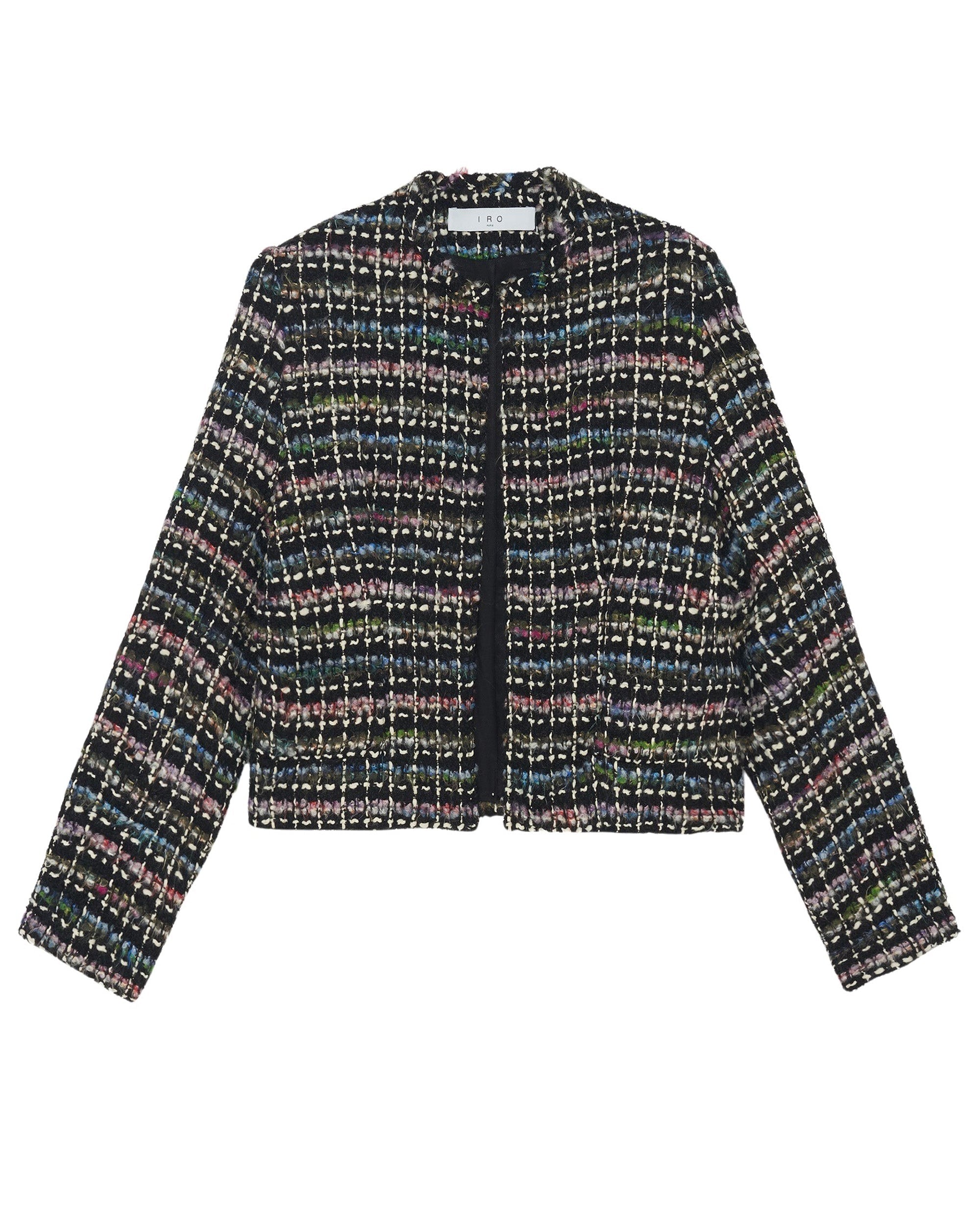 Wool blend Juane jacket - Black Multico