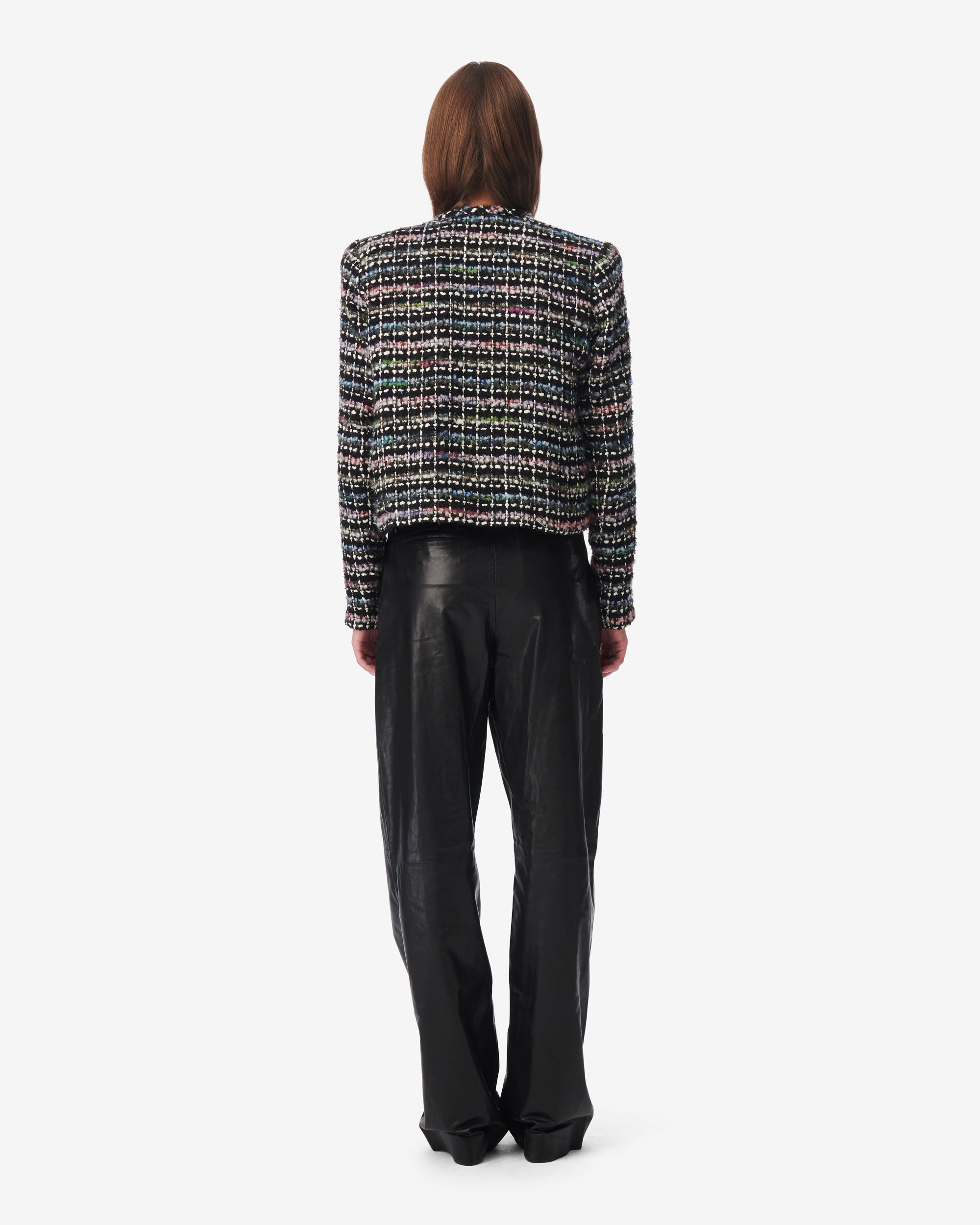 Wool blend Juane jacket - Black Multico