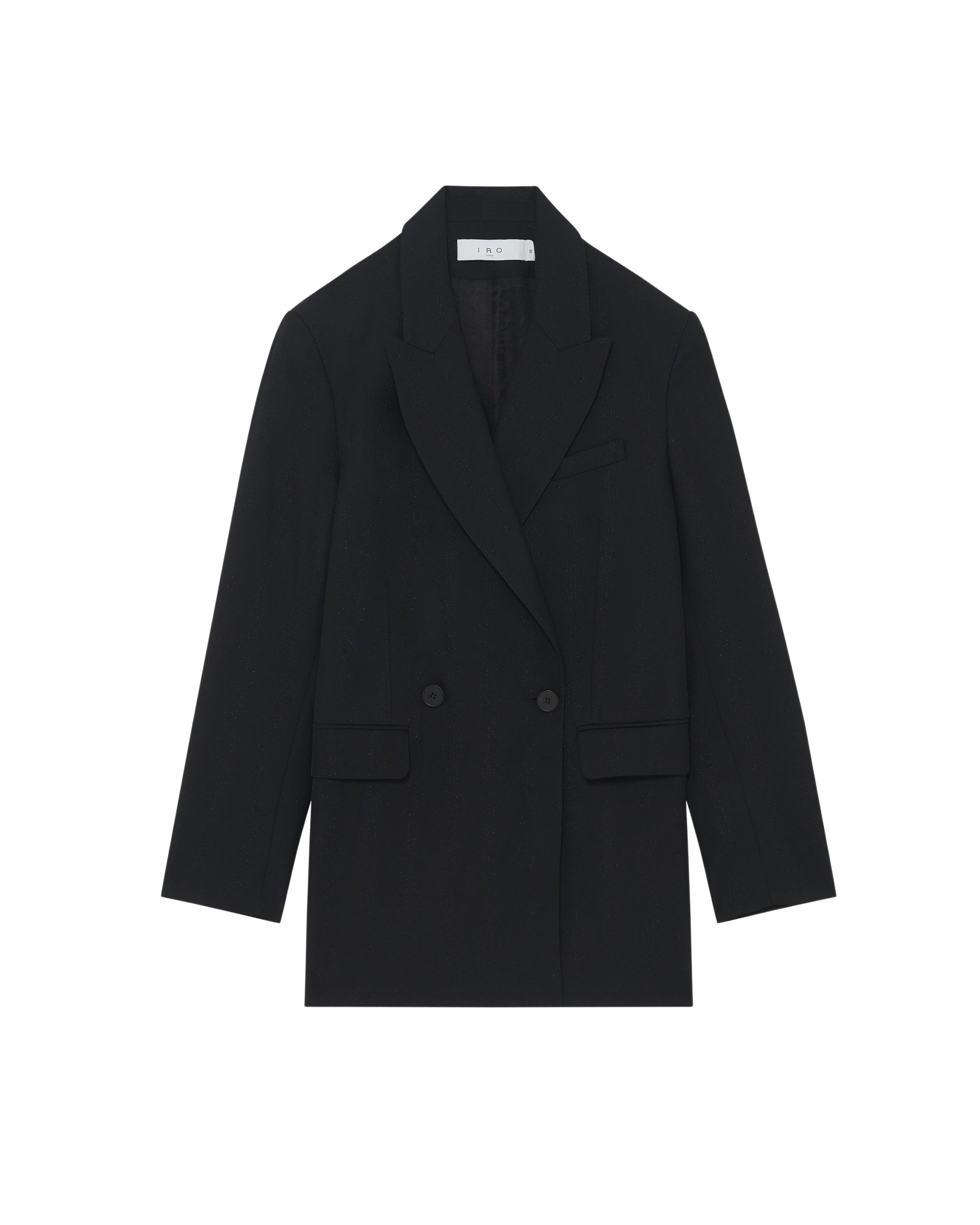Louisiane jacket in wool - Black Lurex