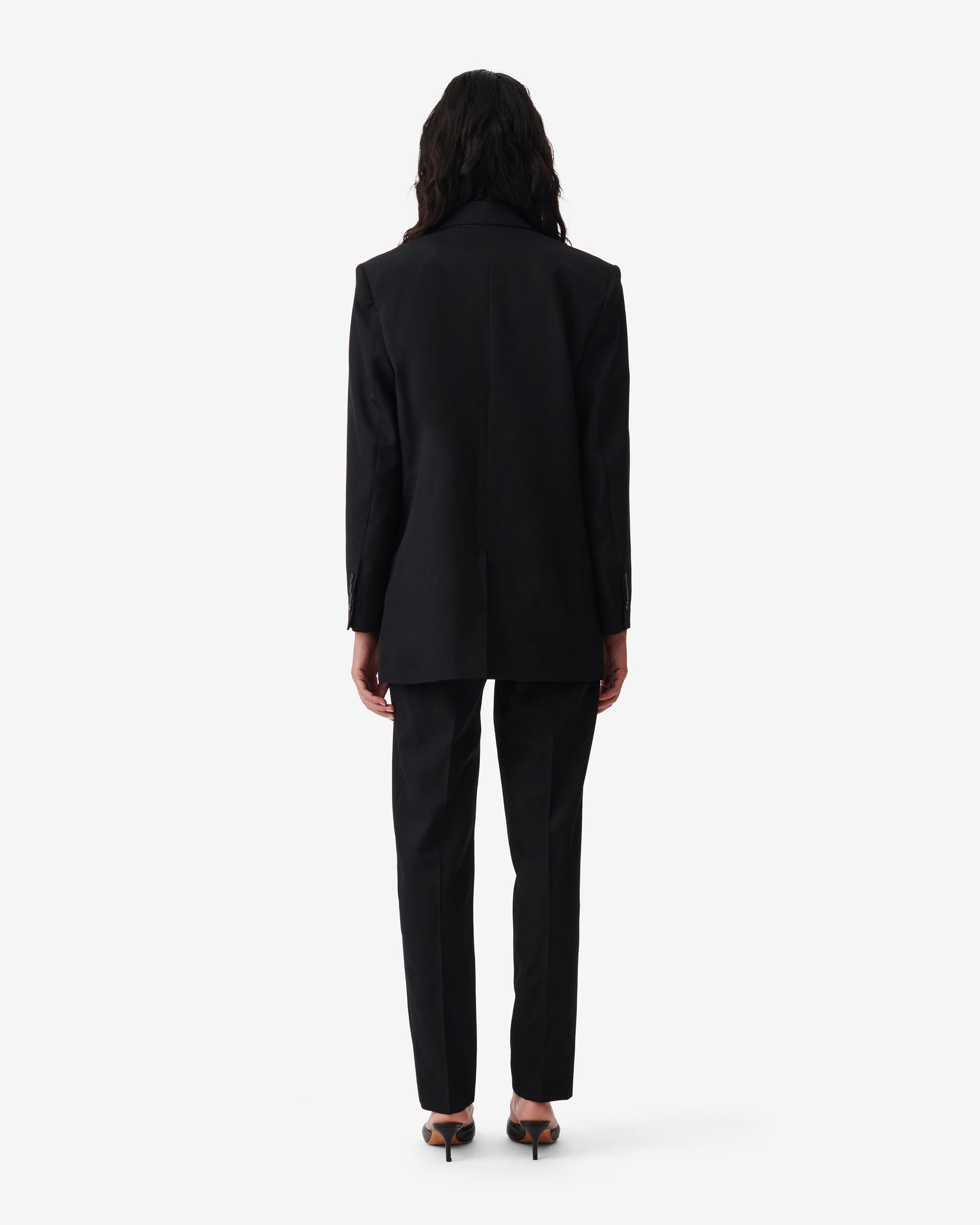 Louisiane jacket in wool - Black Lurex