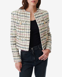 Miora wool blend jacket - Multico Ecru