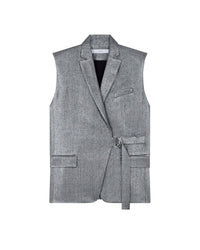 Romala sleeveless blazer - Khaki